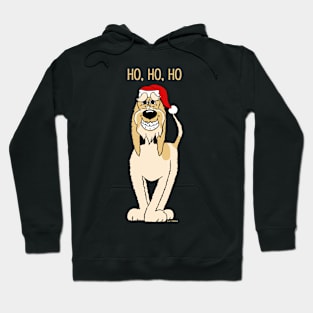 Blond Spinone Italiano Santa Claus Hoodie